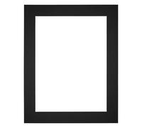yd. Passepartout 40x50 cm pour Taille d'image 30x40 - Noir - Carton de musée - Taille Extérieures 40x50 cm - Taille intérieure 30x40 cm