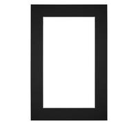 yd. Passepartout 40x60 cm pour Taille d'image 30x50 - Noir - Carton de musée - Taille Extérieures 40x60 cm - Taille intérieure 30x50 cm
