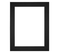 yd. Passepartout 48x64 cm pour Taille d'image 40x60 - Noir - Carton de musée - Taille Extérieures 48x64 cm - Taille intérieure 40x60 cm