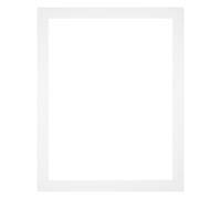 Yd. Passepartout 56x71 cm - Ouverture pour format photo 50x65 cm - Blanc | Your Decoration, Carton musée sans acide 630 g, Découpe en biseau