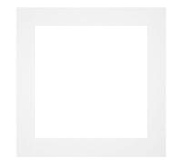 yd. Passepartout 60x60 cm pour Taille d'image 50x50 - Blanc - Carton de musée - Taille Extérieures 60x60 cm - Taille intérieure 50x50 cm