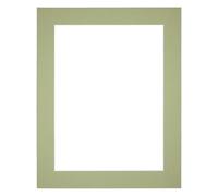 yd. Passepartout 60x70 cm pour Taille d'image 50x60 - Vert Menthe - Carton de musée - Taille Extérieures 60x70 cm - Taille intérieure 50x60 cm