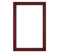 yd. Passepartout 61x91.5 cm pour Taille d'image 55x85 - Rouge Lie de vin - Carton de musée - Taille Extérieures 61x91.5 cm - Taille intérieure 55x85 cm