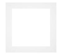 yd. Passepartout 70x70 cm pour Taille d'image 60x60 - Blanc - Carton de musée - Taille Extérieures 70x70 cm - Taille intérieure 60x60 cm