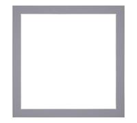 yd. Passepartout 70x70 cm pour Taille d'image 65x65 - Gris - Carton de musée - Taille Extérieures 70x70 cm - Taille intérieure 65x65 cm
