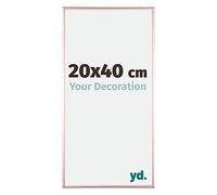 yd. Your Decoration - Cadre 20x40 cm - Cuivre - Cadres Photos en Aluminium Avec Verre acrylique - Anti-Reflet - Cadre 20x40 - Kent