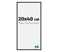 yd. Your Decoration - Cadre 20x40 cm - Noir Mat Cadres Photos en Aluminium Avec Verre acrylique - Anti-Reflet - Cadre 20x40 - New York