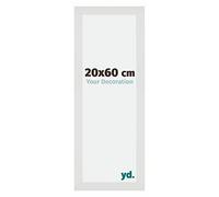 yd. Your Decoration - Cadre 20x60 cm - Blanc Mat - Cadres Photo en MDF Avec Verre acrylique - Anti-Reflet - Cadre 20x60 - Mura