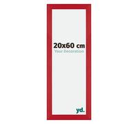 yd. Your Decoration - Cadre 20x60 cm - Rouge - Cadres Photo en MDF Avec Verre acrylique - Anti-Reflet - Cadre 20x60 - Mura