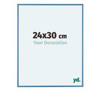 yd. Your Decoration - Cadre 24x30 cm - Blue Acier - Cadres Photos en Aluminium Avec Verre acrylique - Anti-Reflet - Cadre 24x30 - Austin