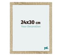 yd. Your Decoration - Cadre 24x30 cm - Chene Sonoma - Cadres Photo en MDF Avec Verre acrylique - Anti-Reflet - Cadre 24x30 - Mura