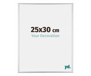 yd. Your Decoration - Cadre 25x30 cm - Argent Brillant - Cadres Photos en Aluminium Avec Verre acrylique - Anti-Reflet - Cadre 25x30 - Kent