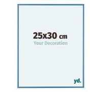 yd. Your Decoration - Cadre 25x30 cm - Bleu Acier - Cadres Photos en Aluminium Avec Verre acrylique - Anti-Reflet - Cadre 25x30 - Kent