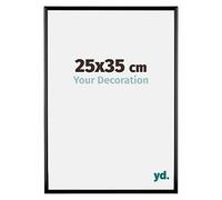 yd. Your Decoration - Cadre 25x35 cm - Noir Brillant - Cadres Photos en Plastique Avec Verre acrylique - Anti-Reflet - Cadre 25x35 - Bordeaux