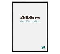 yd. Your Decoration - Cadre 25x35 cm - Noir Mat - Cadres Photos en Plastique Avec Verre acrylique - Anti-Reflet - Cadre 25x35 - Bordeaux