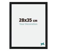 Your Decoration - 28x35 cm - Cadres Photo en MDF Avec Verre Plexiglas - Anti-Reflet - Excellente Qualité - Noir - Cadre Decoration Murale - Catania, Noir