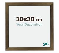 yd. Your Decoration - Cadre 30x30 cm - Bronze Decor - Cadres Photo en MDF Avec Verre acrylique - Anti-Reflet - Cadre 30x30 - Mura