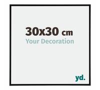 yd. Your Decoration - Cadre 30x30 cm - Noir Mat - Cadres Photos en Aluminium Avec Verre acrylique - Anti-Reflet - Cadre 30x30 - Kent