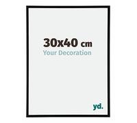 yd. Your Decoration - Cadre 30x40 cm - Noir Mat - Cadres Photos en Aluminium Avec Verre acrylique - Anti-Reflet - Cadre 30x40 - Kent
