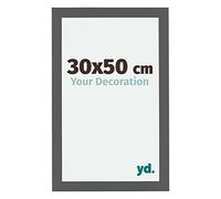 yd. Your Decoration - Cadre 30x50 cm - Anthracite - Cadres Photo en MDF Avec Verre acrylique - Anti-Reflet - Cadre 30x50 - Mura