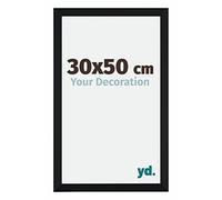 Your Decoration - Cadre 30x50 cm - Noir Mat - Cadres Photo en MDF Avec Verre acrylique - Anti-Reflet - Cadre 30x50 - Catania