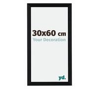yd. Your Decoration - Cadre 30x60 cm - Noir Brossé - Cadres Photos en Aluminium Avec acrylique - Anti-Reflet - Cadre 30x60 - Tucson