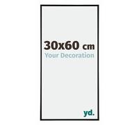 yd. Your Decoration - Cadre 30x60 cm - Noir Mat - Cadres Photos en Aluminium Avec Verre acrylique - Anti-Reflet - Cadre 30x60 - Kent