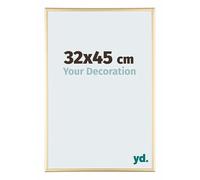 yd. Your Decoration - Cadre 32x45 cm - Or - Cadres Photos en Aluminium Avec Verre acrylique - Anti-Reflet - Cadre 32x45 - Kent