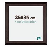 yd. Your Decoration - Cadre 35x35 cm - Brun - Cadres en Bois avec Verre acrylique - Anti-Reflet - Cadre 35x35 - Birmingham