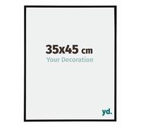 Your Decoration - 35x45 cm - Cadres Photos en Aluminium Avec Verre acrylique - Excellente Qualité - Noir Mat - Cadre Decoration Murale - Austin, G