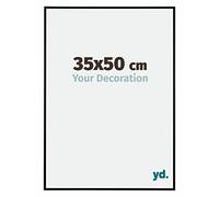 yd. Your Decoration - Cadre 35x50 cm - Noir Mat - Cadres Photos en Aluminium Avec Verre acrylique - Anti-Reflet - Cadre 35x50 - Kent