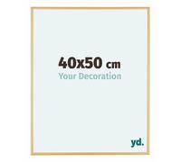 yd. Your Decoration - Cadre 40x50 cm - Or Vintage - Cadres Photos en Aluminium Avec Verre acrylique - Anti-Reflet - Cadre 40x50 - Austin