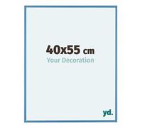 yd. Your Decoration - Cadre 40x55 cm - Blue Acier - Cadres Photos en Aluminium Avec Verre acrylique - Anti-Reflet - Cadre 40x55 - Austin