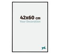 yd. Your Decoration - Cadre 42x60 cm - Noir Mat - Cadres Photos en Aluminium Avec Verre acrylique - Anti-Reflet - Cadre 42x60 - Kent