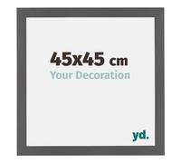 yd. Your Decoration - Cadre 45x45 cm - Anthracite - Cadres Photo en MDF Avec Verre acrylique - Anti-Reflet - Cadre 45x45 - Mura