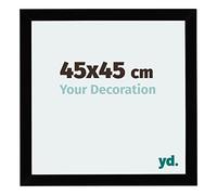 Your Decoration - Cadre 45x45 cm - Noir Brillant - Cadres Photo en MDF Avec Verre acrylique - Anti-Reflet - Cadre 45x45 - Mura