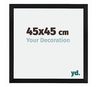 Your Decoration - 45x45 cm - Cadres Photo en MDF Avec Verre Plexiglas - Anti-Reflet - Excellente Qualité - Noir - Cadre Decoration Murale - Catania, Noir G