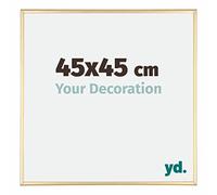 yd. Your Decoration - Cadre 45x45 cm - Or - Cadres Photos en Aluminium Avec Verre acrylique - Anti-Reflet - Cadre 45x45 - Kent