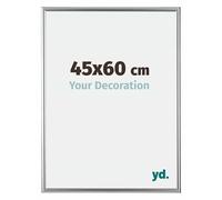 yd. Your Decoration - Cadre 45x60 cm - Argent - Cadres Photos en Plastique Avec Verre acrylique - Anti-Reflet - Cadre 45x60 - Bordeaux