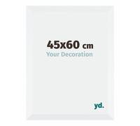 Your Decoration - 45x60 cm - Cadres Photo en MDF Avec Verre Plexiglas - Anti-Reflet - Excellente Qualité - Blanc - Cadre Decoration Murale - Catania, Blanc