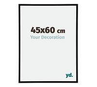 yd. Your Decoration - Cadre 45x60 cm - Noir Mat - Cadres Photos en Aluminium Avec Verre acrylique - Anti-Reflet - Cadre 45x60 - Austin