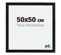 yd. Your Decoration - Cadre 50x50 cm - Noir Mat - Cadres Photo en MDF Avec Verre acrylique - Anti-Reflet - Cadre 50x50 - Catania