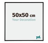 yd. Your Decoration - Cadre 50x50 cm - Noir Mat - Cadres Photos en Aluminium Avec Verre acrylique - Anti-Reflet - Cadre 50x50 - Kent