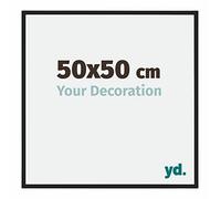 yd. Your Decoration - Cadre 50x50 cm - Noir Mat Cadres Photos en Aluminium Avec Verre acrylique - Anti-Reflet - Cadre 50x50 - New York