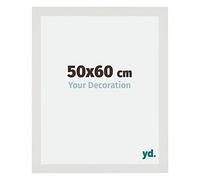 yd. Your Decoration - Cadre 50x60 cm - Blanc Mat - Cadres Photo en MDF Avec Verre acrylique - Anti-Reflet - Cadre 50x60 - Mura