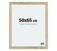 yd. Your Decoration - Cadre 50x65 cm - Chene Sonoma - Cadres Photo en MDF Avec Verre acrylique - Anti-Reflet - Cadre 50x65 - Mura