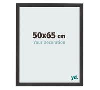 yd. Your Decoration - Cadre 50x65 cm - Noir Mat - Cadres Photo en MDF Avec Verre acrylique - Anti-Reflet - Cadre 50x65 - Bologna
