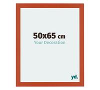 Your Decoration - Cadre 50x65 cm - Orange - Cadres Photo en MDF Avec Verre acrylique - Anti-Reflet - Cadre 50x65 - Mura