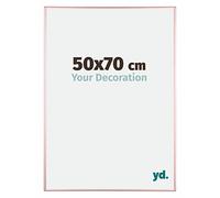 yd. Your Decoration - Cadre 50x70 cm - Cuivre - Cadres Photos en Aluminium Avec Verre acrylique - Anti-Reflet - Cadre 50x70 - Kent