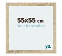 yd. Your Decoration - Cadre 55x55 cm - Chene Sonoma - Cadres Photo en MDF Avec Verre acrylique - Anti-Reflet - Cadre 55x55 - Mura